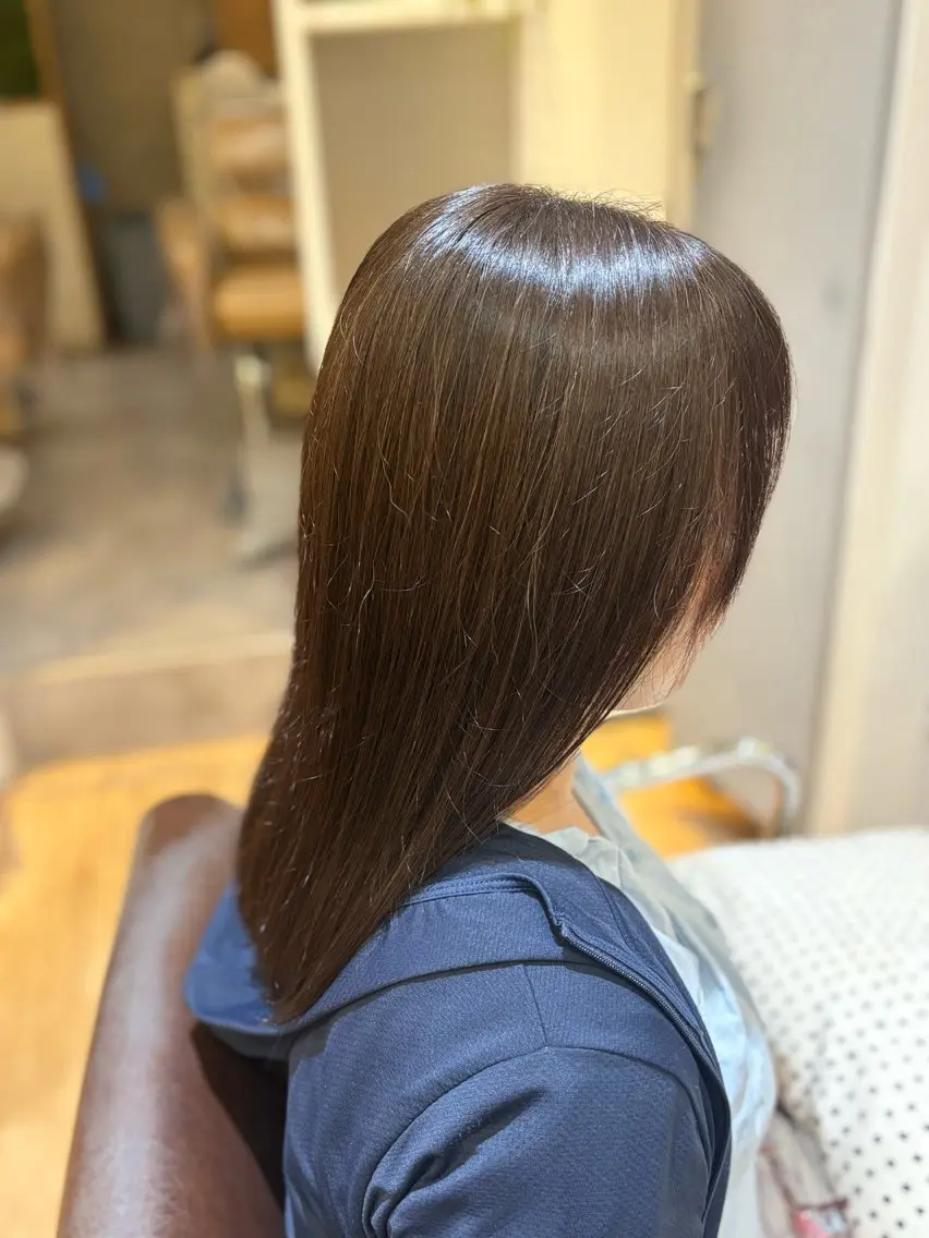 セミロング すなが/ハイライト モデル募集中のヘアスタイル