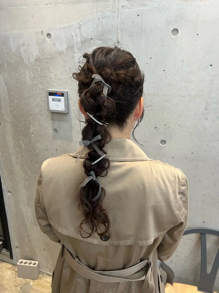【推し活前にも◎】ワンカラー＋ヘアセットの写真