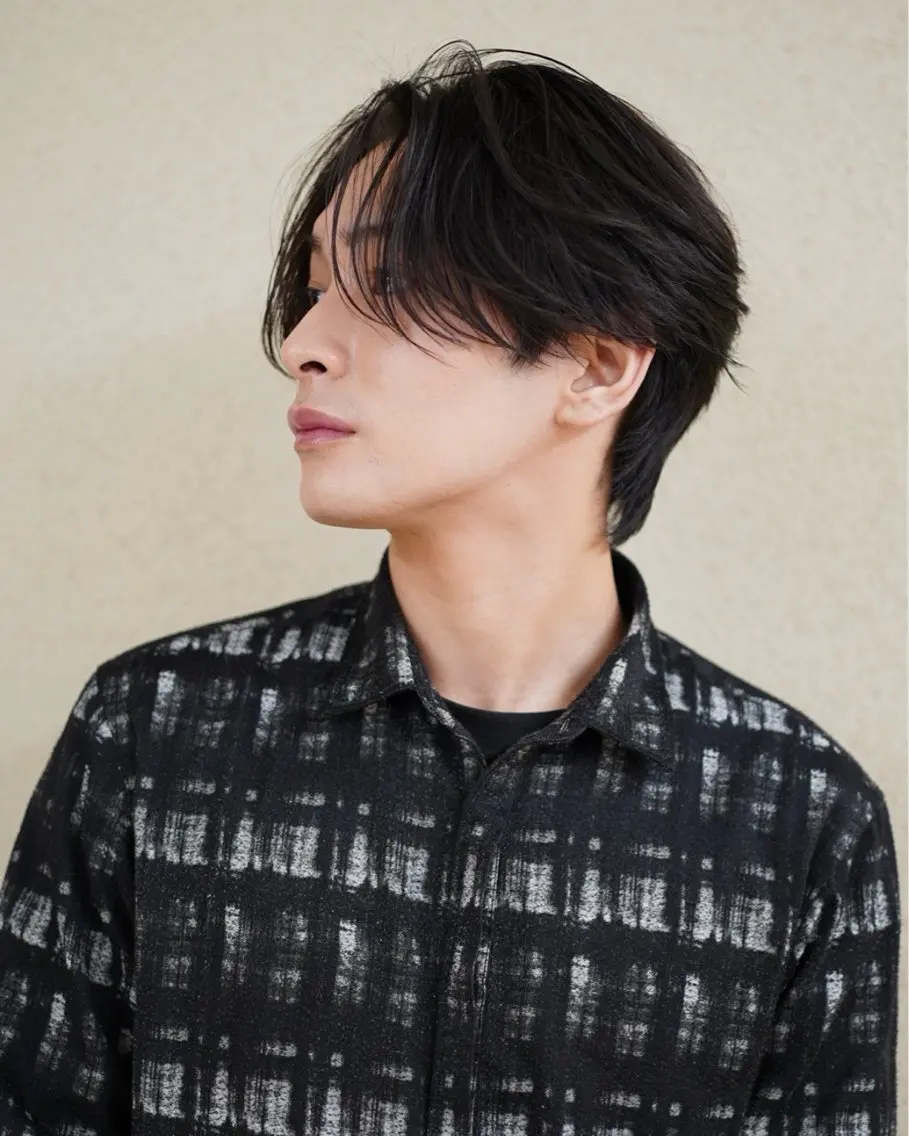 ショート パーマ メンズ 渡辺 涼雅のヘアスタイル