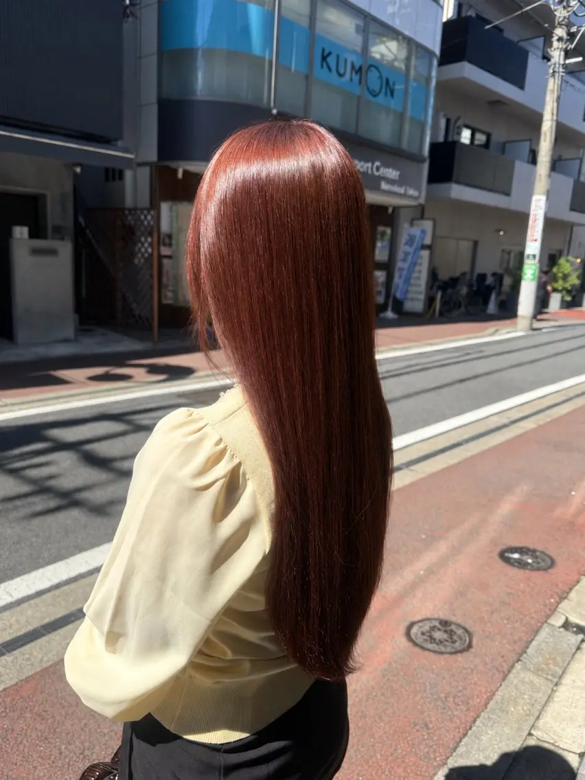 ロング カラー ブラウンカラー ヘアカラー 𝐀𝐬𝐮𝐤𝐚 🐰ྀི🫧のヘアスタイル