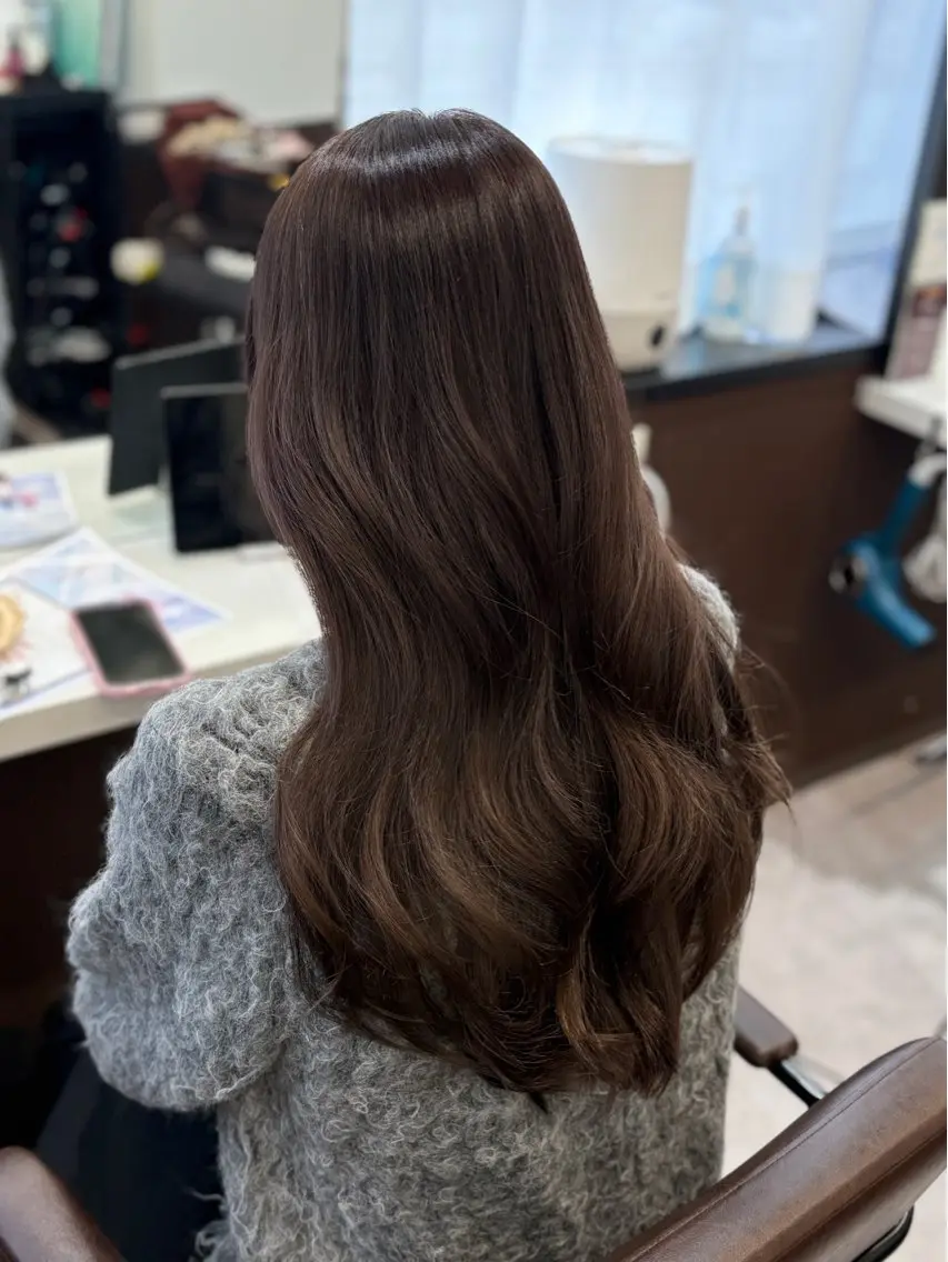 ロング カラー 韓国×髪質改善カラー 💎hinaのヘアスタイル