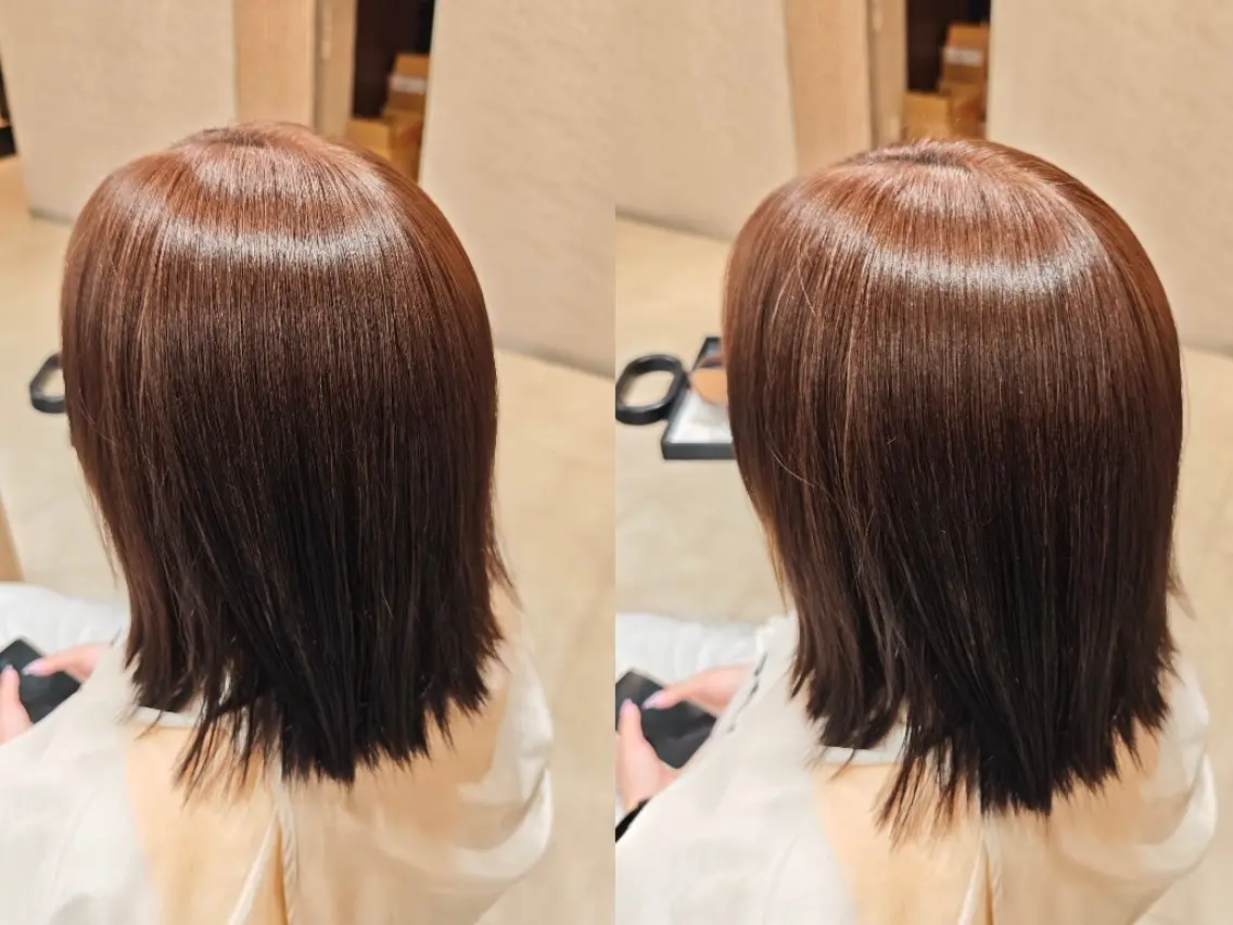 カラー ミディアム ヘアカラー トリートメント 稲山 純平のヘアスタイル