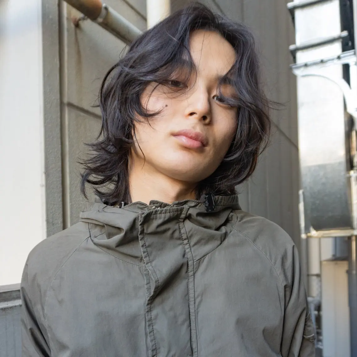 ミディアム パーマ メンズ ミディアムパーマ メンズパーマ ボブ メンズヘア/パーマ/ SHOUTOのヘアスタイル