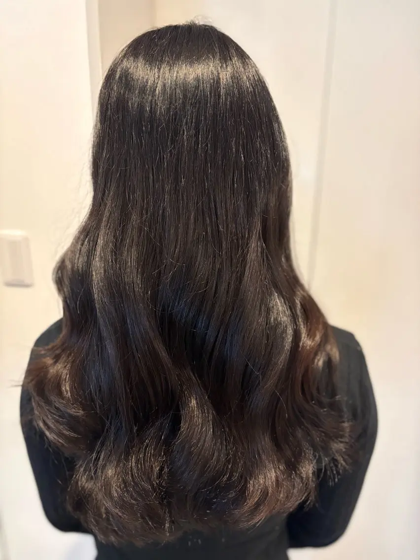 ロング カラー グレージュ ヘアカラー トリートメント 植林 奨のヘアスタイル