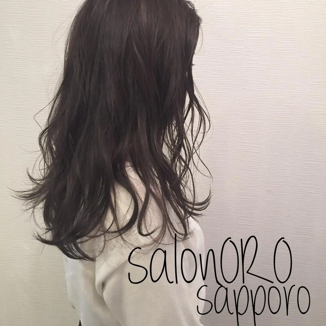 ロング カラー ブリーチ グレージュ ハイライトカラー ブリーチなしカラー オレンジ カット ヘアカラー トリートメント 池田 真由美のヘアスタイル