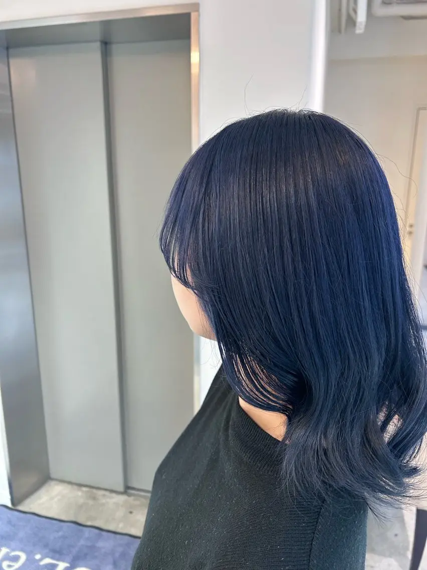 セミロング カット ヘアカラー トリートメント 蓮池 愛海のヘアスタイル