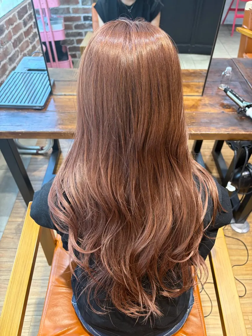 ロング カラー ヘアアレンジ ヘアカラー 透明感/ブリーチ/ 髪質改善💛miuのヘアスタイル