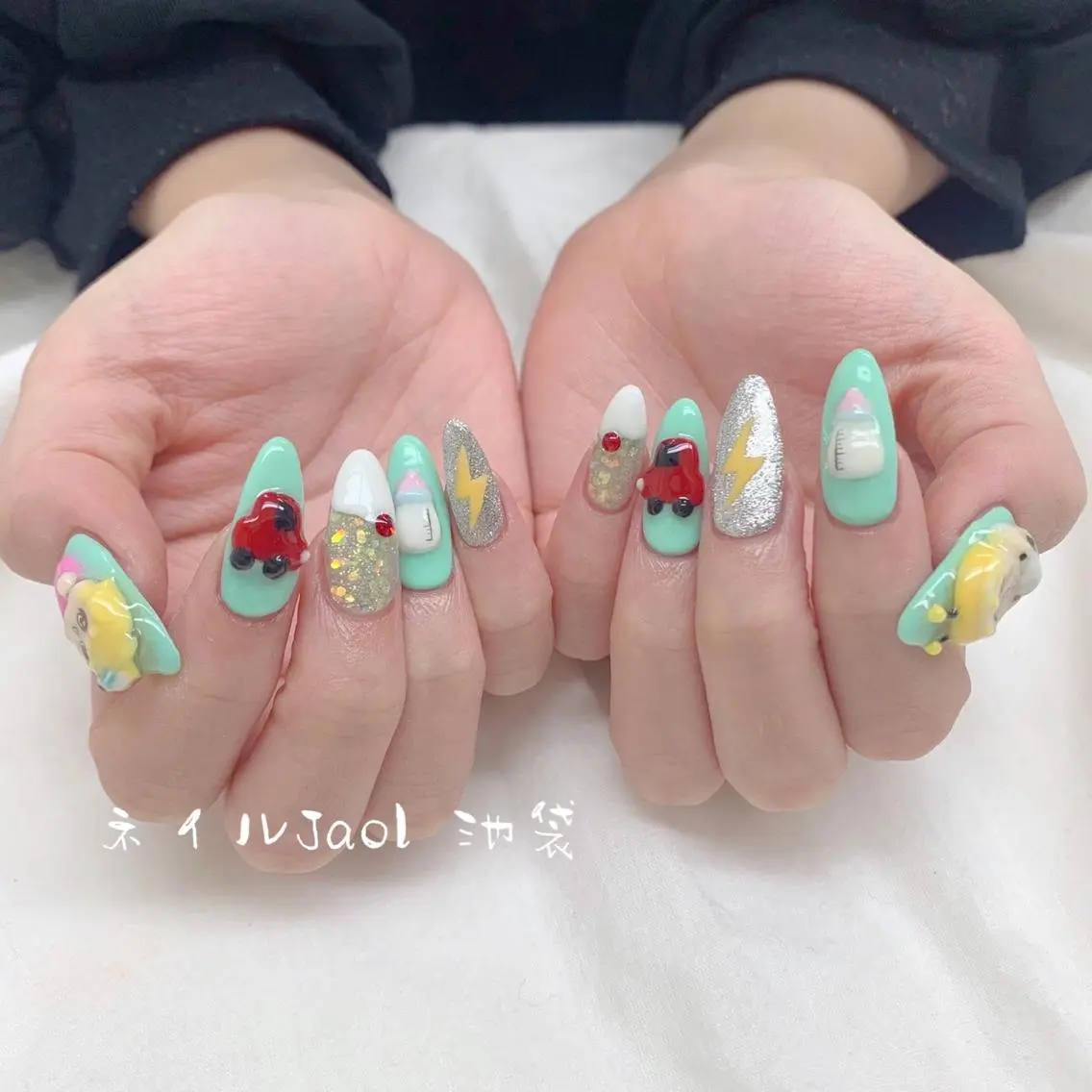 セミロング ネイルJaol 池袋のネイルデザイン