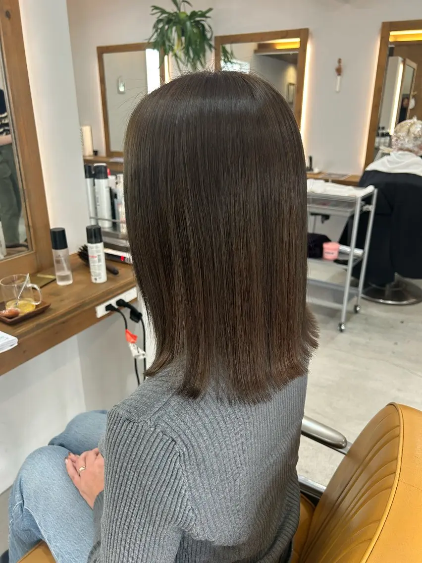 🌼カット+ケアカラー+トリートメント(ミディアム)の写真