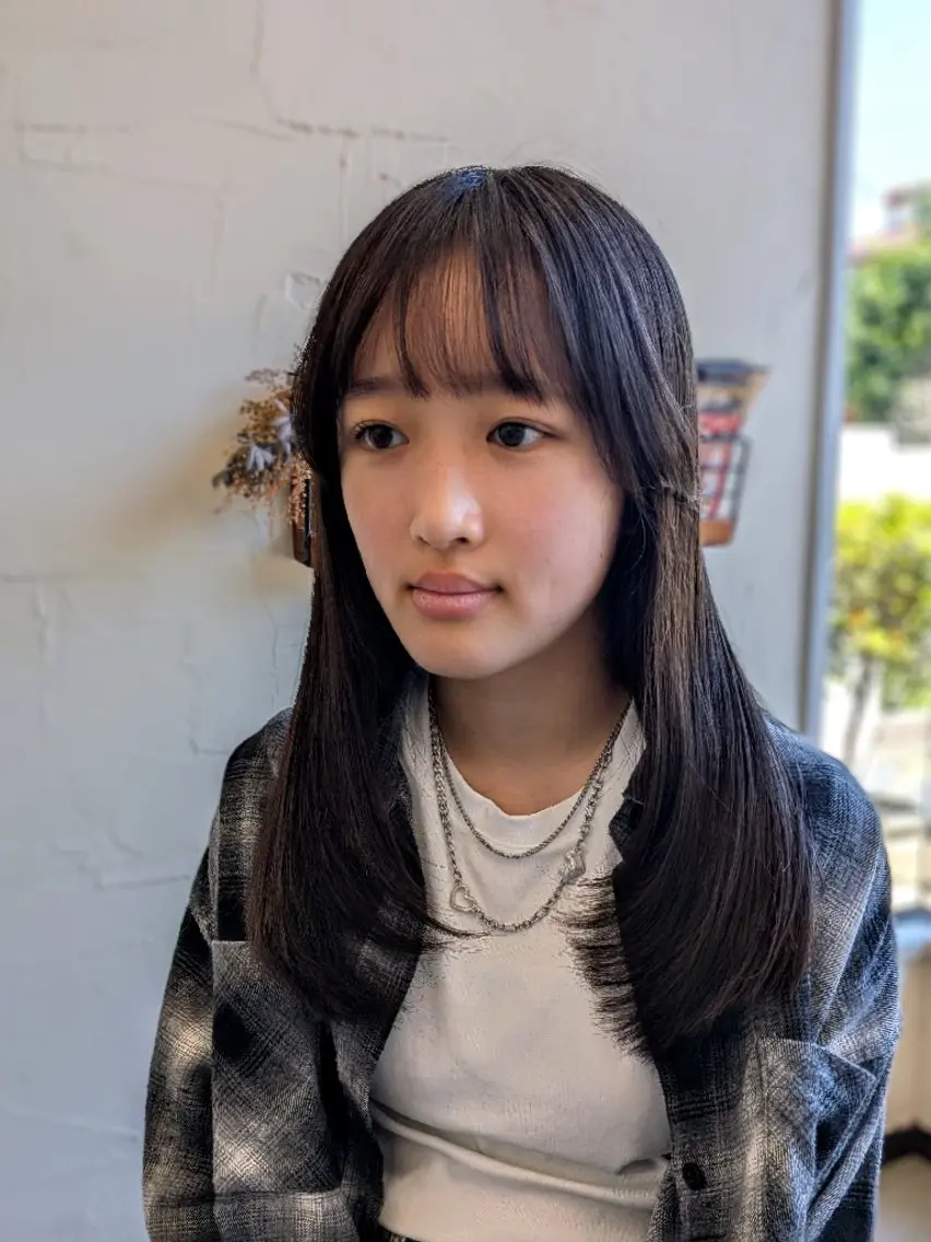 ロング パーマ レイヤーカット ローレイヤー カット パーマ 艶髪/髪質改善 ︎ ✂つちやのヘアスタイル