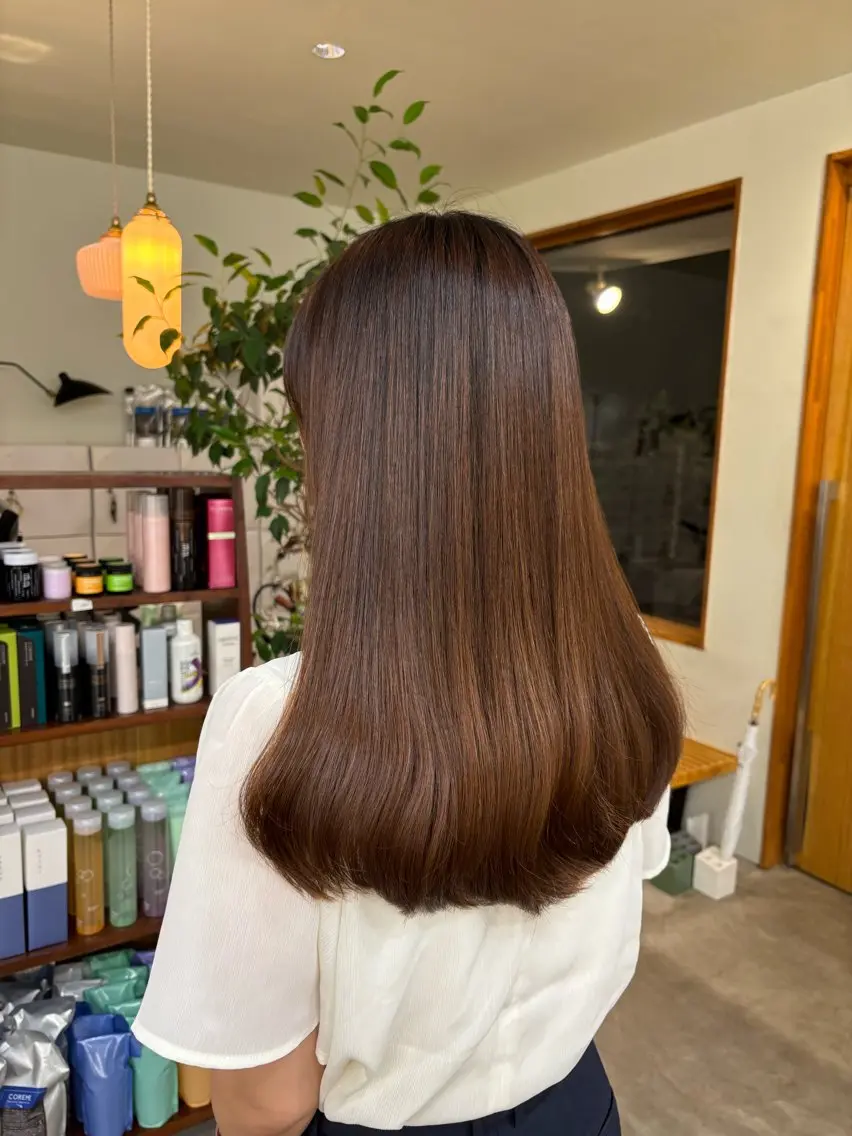 ロング 村田 杏のヘアスタイル