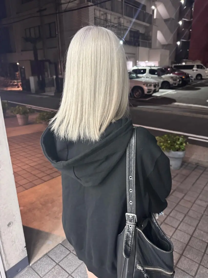 カラー ヘアカラー Asami/名古屋/ ハイトーン/デザインのヘアスタイル