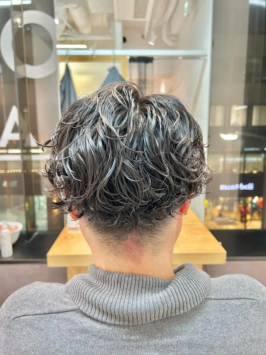 パーマ メンズ カット パーマ ヘアセット 【23時まで営業】 酒井啓佑のヘアスタイル