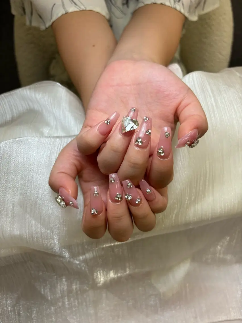 ネイル 韓国ネイル マグネットネイル ワンカラーネイル ネイルチップ Jenn Nail Salonのネイルデザイン