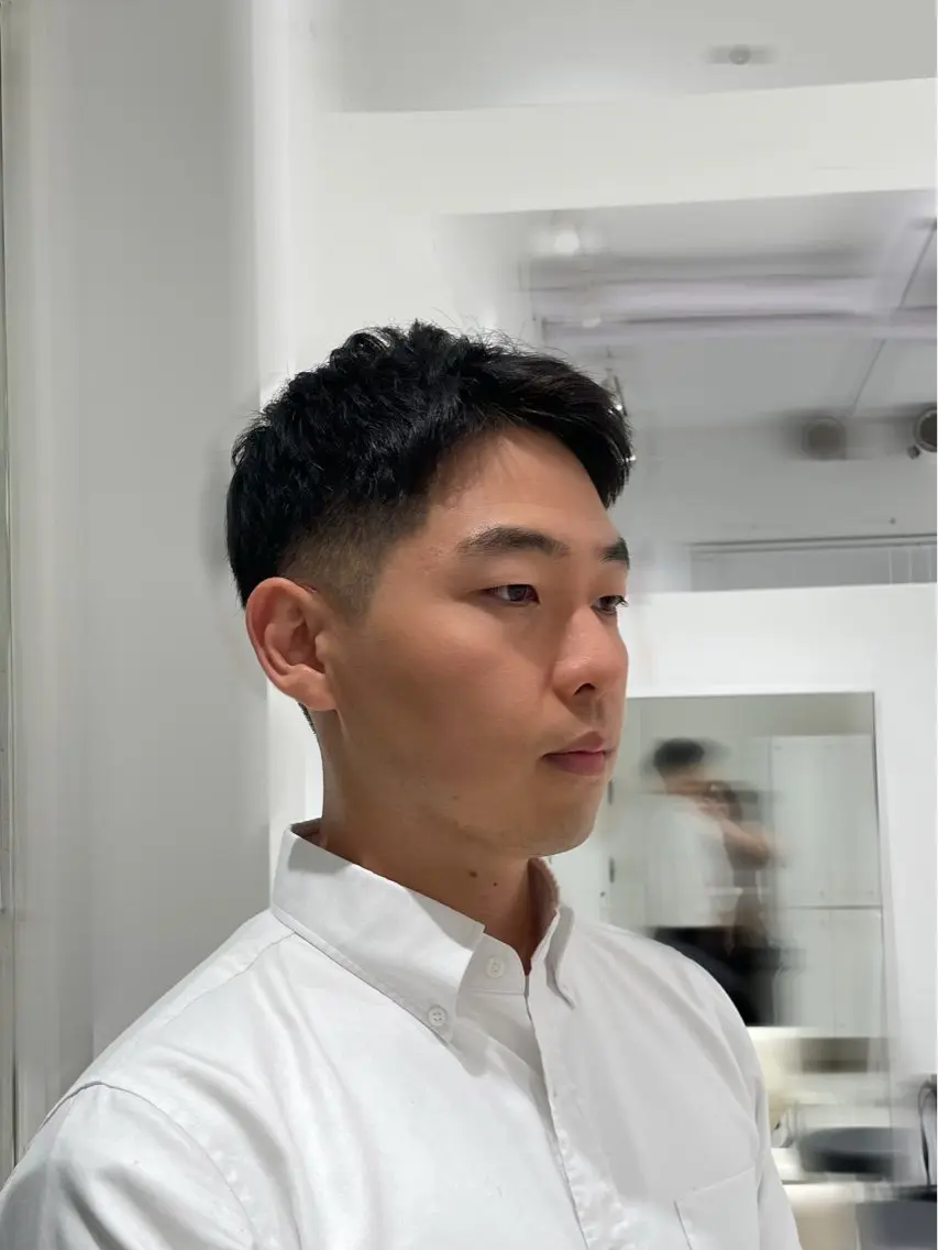 ショート メンズ ブリ—チ🎨パ—マ 🌿表参道ちえ🌿のヘアスタイル