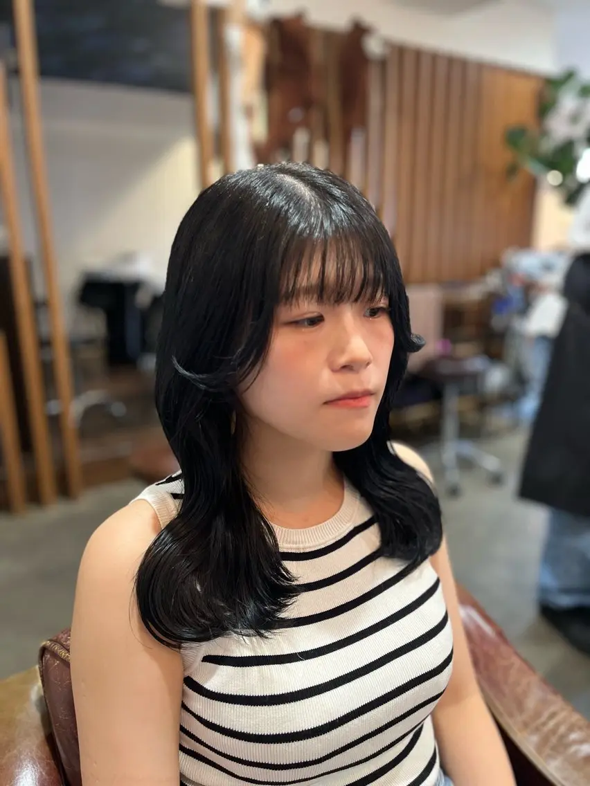 セミロング ヘアカラー 🫧透明感カラー× レイヤー🫧HARUのヘアスタイル