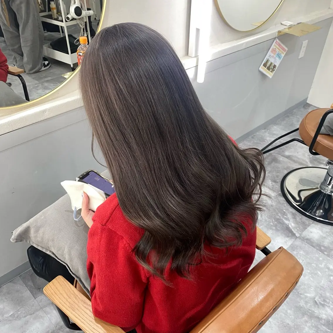 ロング カラー ヘアカラー トリートメント otoha✳︎ くすみ艶カラーのヘアスタイル