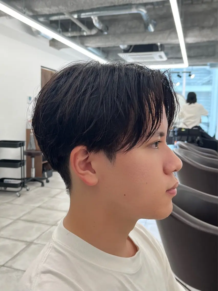 ミディアム パーマ メンズ 🏆メンズヘア特化 🥇代表りんぺーのヘアスタイル