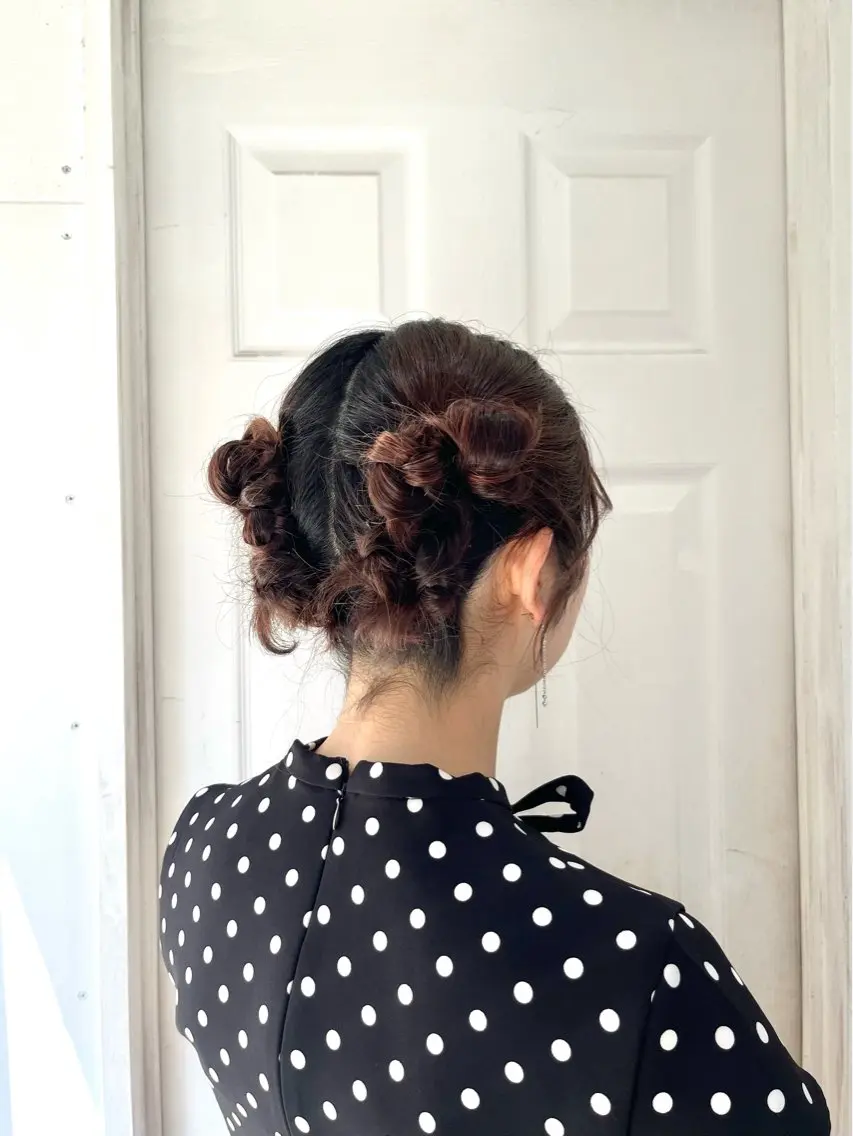 ミディアム ヘアアレンジ ヘアセット 🩵aiko / モデル募集中️🩵のヘアスタイル