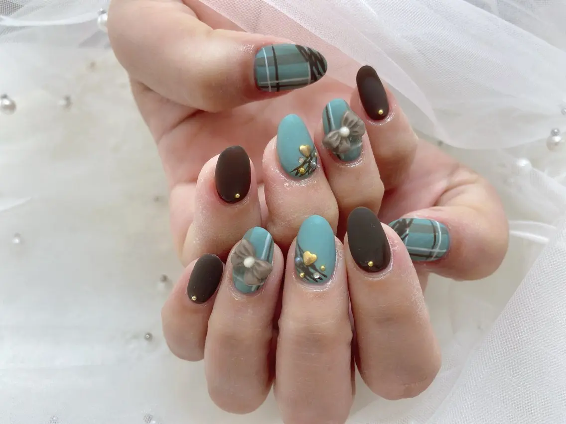 ネイル マットネイル バレンタイン 5C NAIL 5C NAILのネイルデザイン