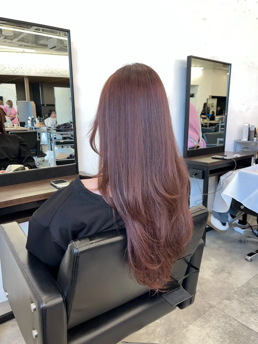 ロング ヘアカラー トリートメント 縮毛矯正/髪質改善 /艶髪特化/こうめいのヘアスタイル