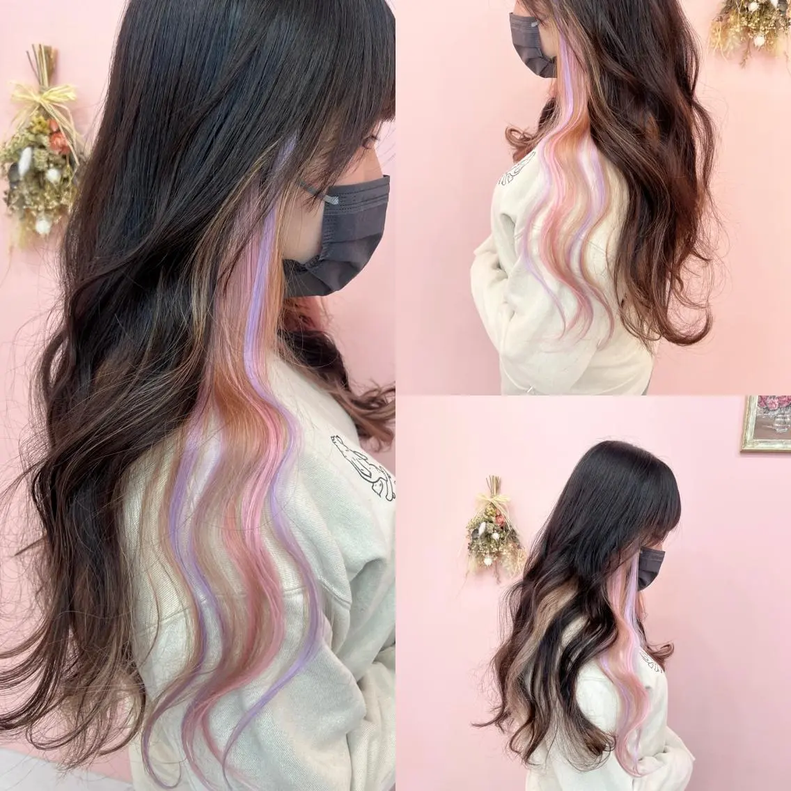 当日限定🌟カット＋イヤリングカラーエクステ10本の写真