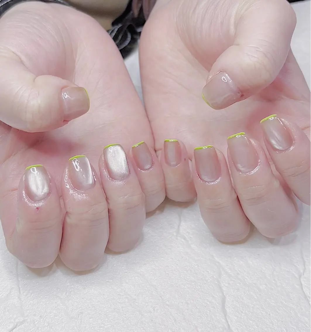 ネイル フレンチネイル マグネットネイル ハンドネイル mua nail mikiのネイルデザイン