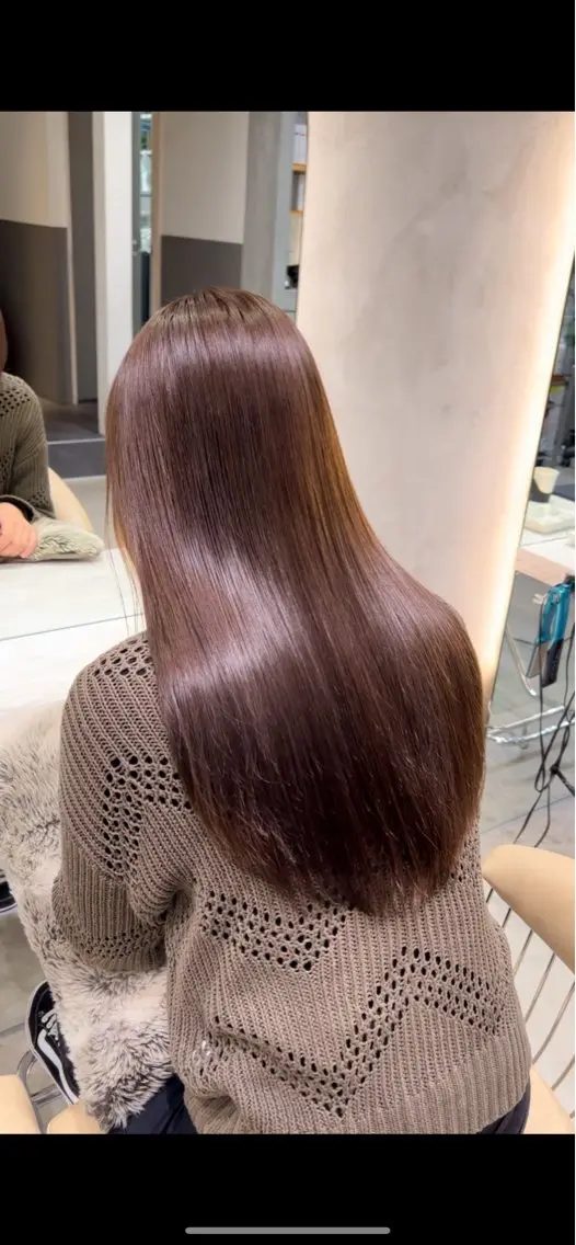 ロング カラー ブラウンカラー ピンクカラー ピンクブラウン 宮嶋 蓮のヘアスタイル