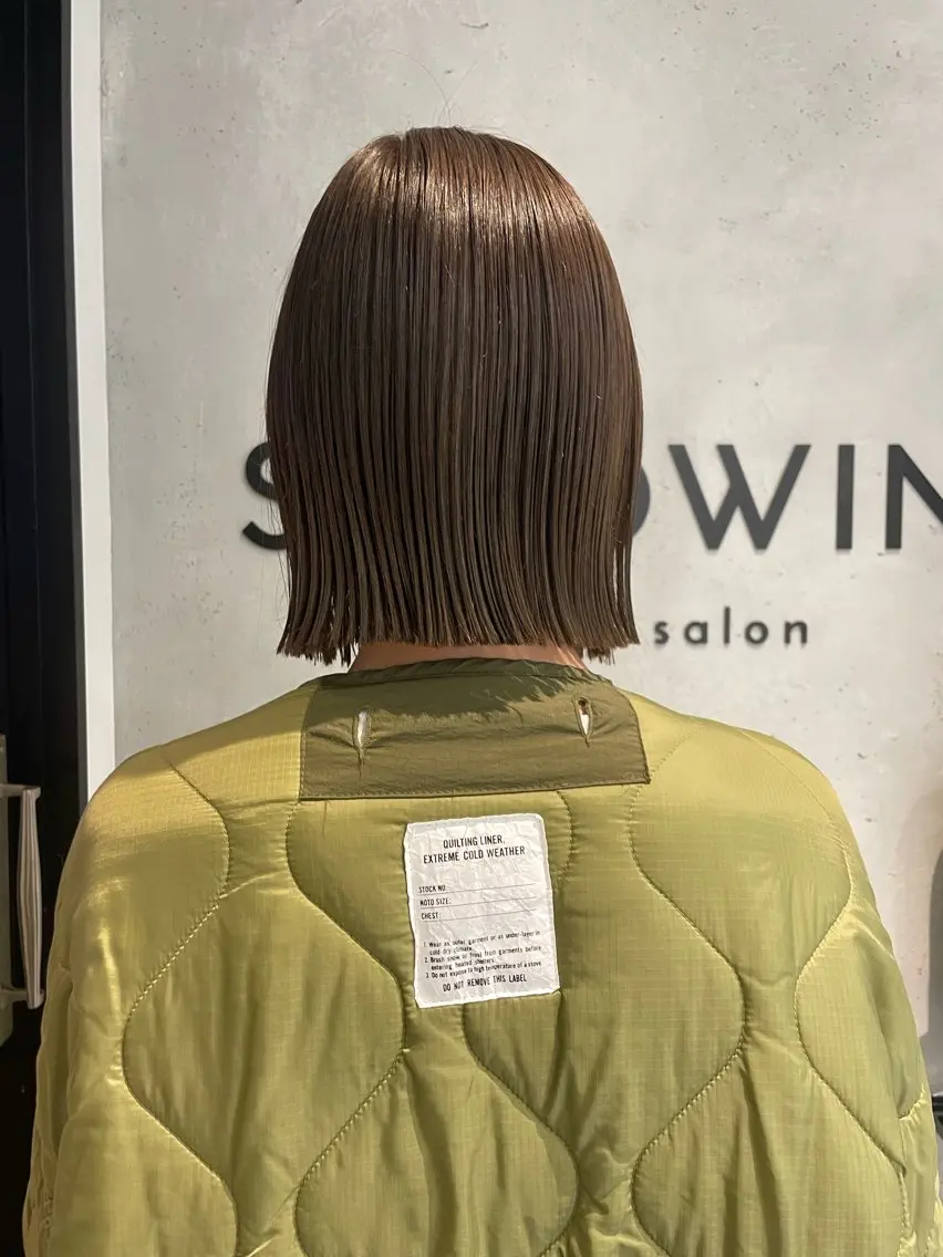 ショート カラー ブリーチ ダブルカラー ブリーチなしカラー ボブ ヘアカラー トリートメント ヘアセット メンズ特化 パーマ/オザワのヘアスタイル