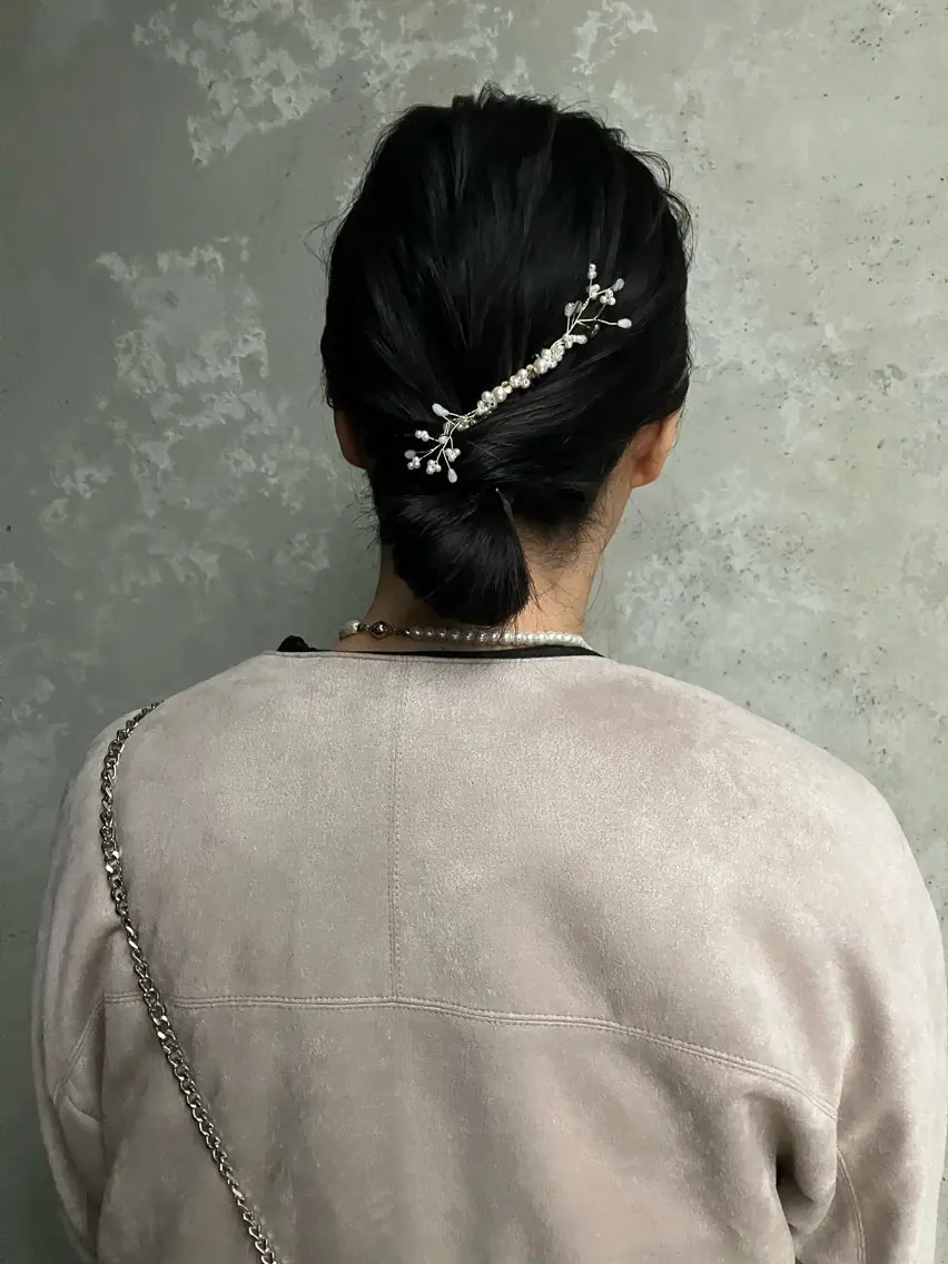 セミロング カラー パーマ ヘアアレンジ メンズ キッズ ハーフアップ 子どものヘアアレンジ メンズバレイヤージュ メンズブリーチ メンズハイライト ヘアセット kotona 🤍miuraのヘアスタイル