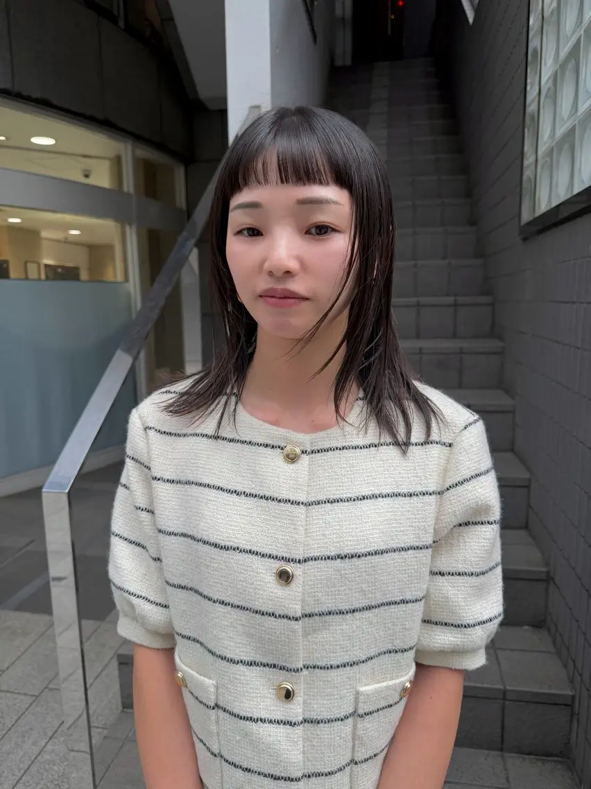 セミロング FACE。 石川町のヘアスタイル