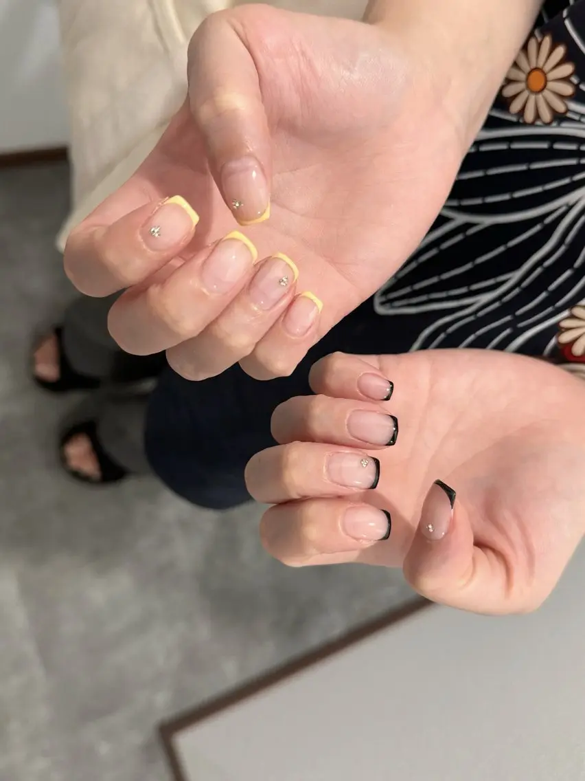 ネイル チークネイル フレンチネイル ジェルネイル ロングネイル マグネットネイル nail sideraのネイルデザイン