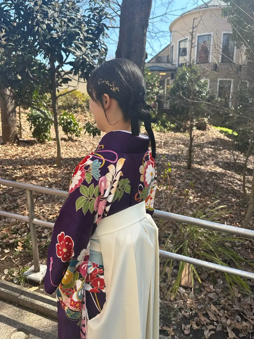 ヘアアレンジ 着付け ショート🌼パーマ 本間正子のヘアスタイル