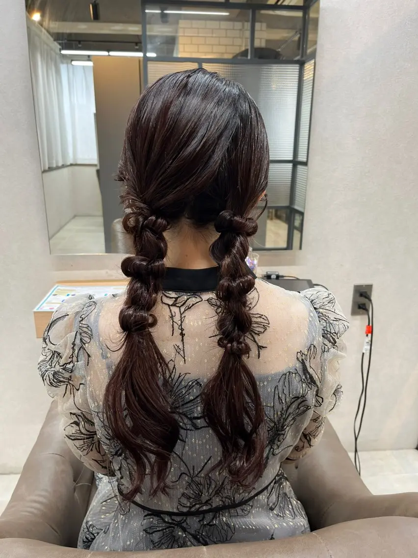 ロング 🌟天王寺ヘアセット 🥑アレンジ師🌟のヘアスタイル
