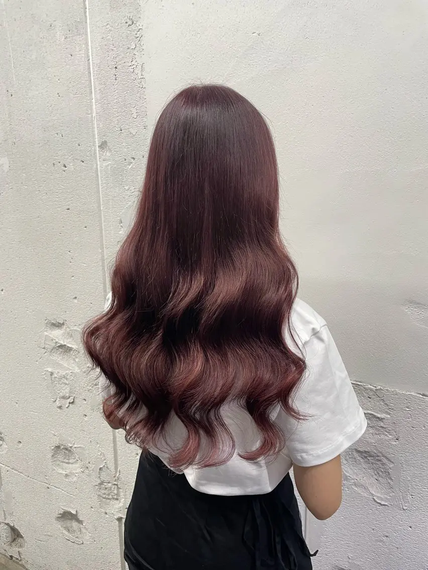 ロング カラー シールエクステ バレイヤージュ ミストバング ダブルカラー  フェイスフレーミング ヘアカラー エクステ 🧡艶髪/エクステ 🫧🧡YUKI❄️のヘアスタイル