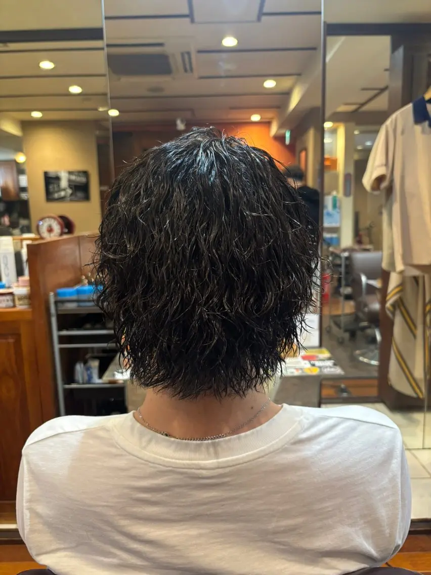 ミディアム カット パーマ 💈LGC💈 SANAのヘアスタイル