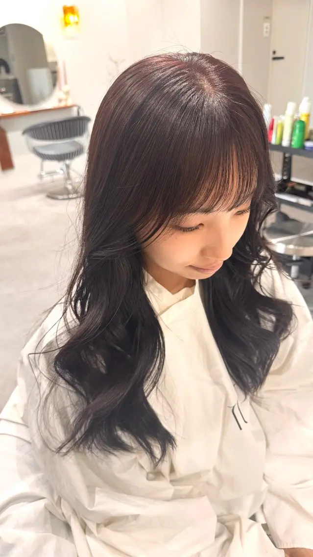 ロング カラー ヘアカラー トリートメント TOIRO ARISAのヘアスタイル