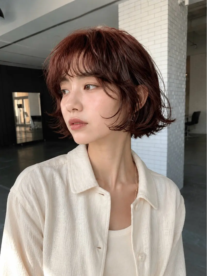 ショート パーマ ボブ ボブパーマ /池田翔太のヘアスタイル