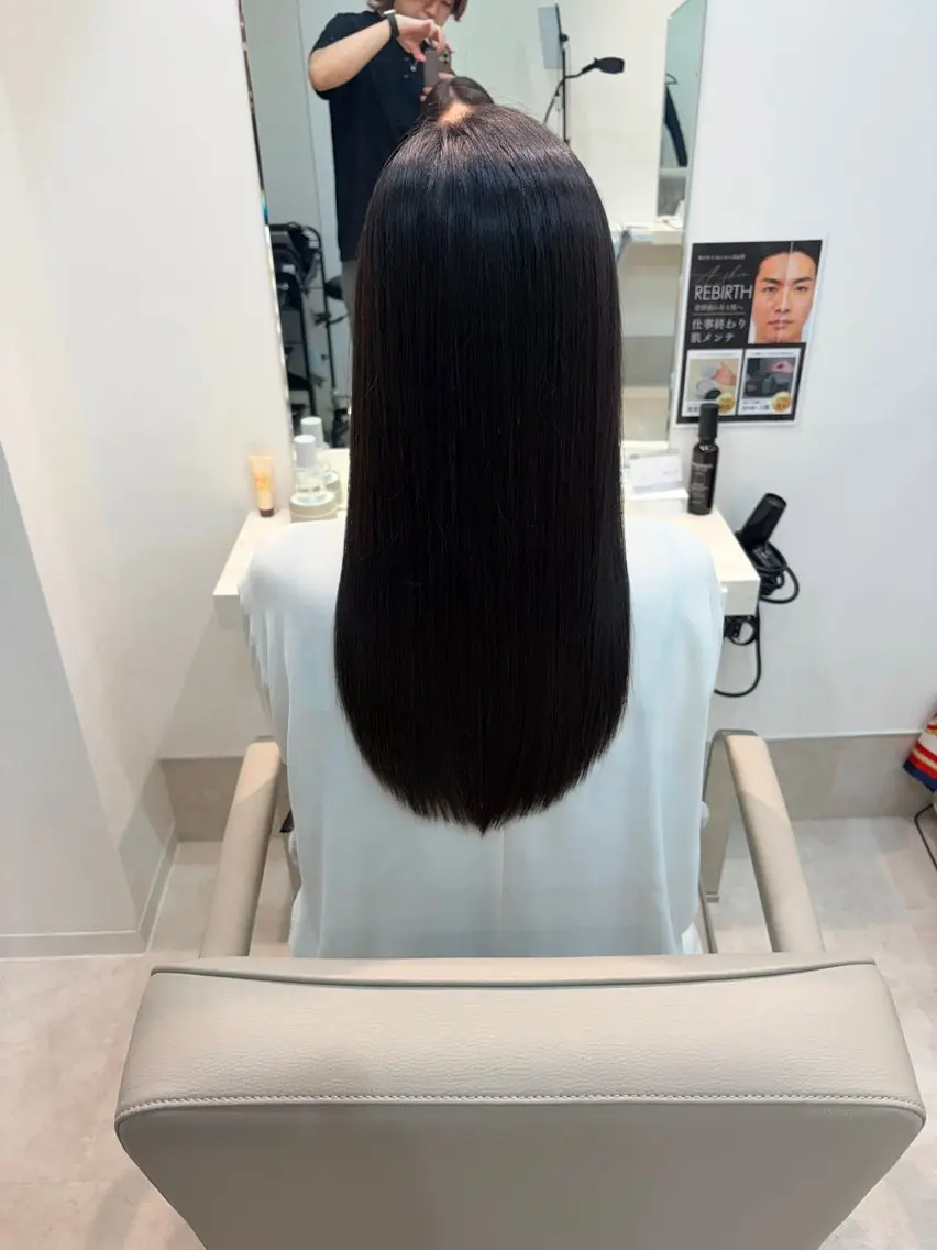 ロング パーマ 髪質改善 川島　広大のヘアスタイル