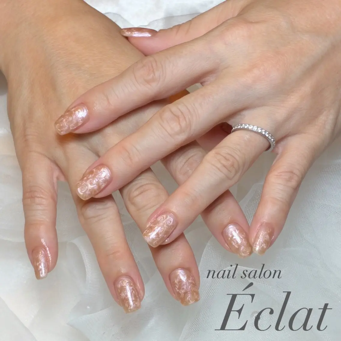 ネイル ワンカラーネイル ハンドネイル nail salon Éclatのネイルデザイン