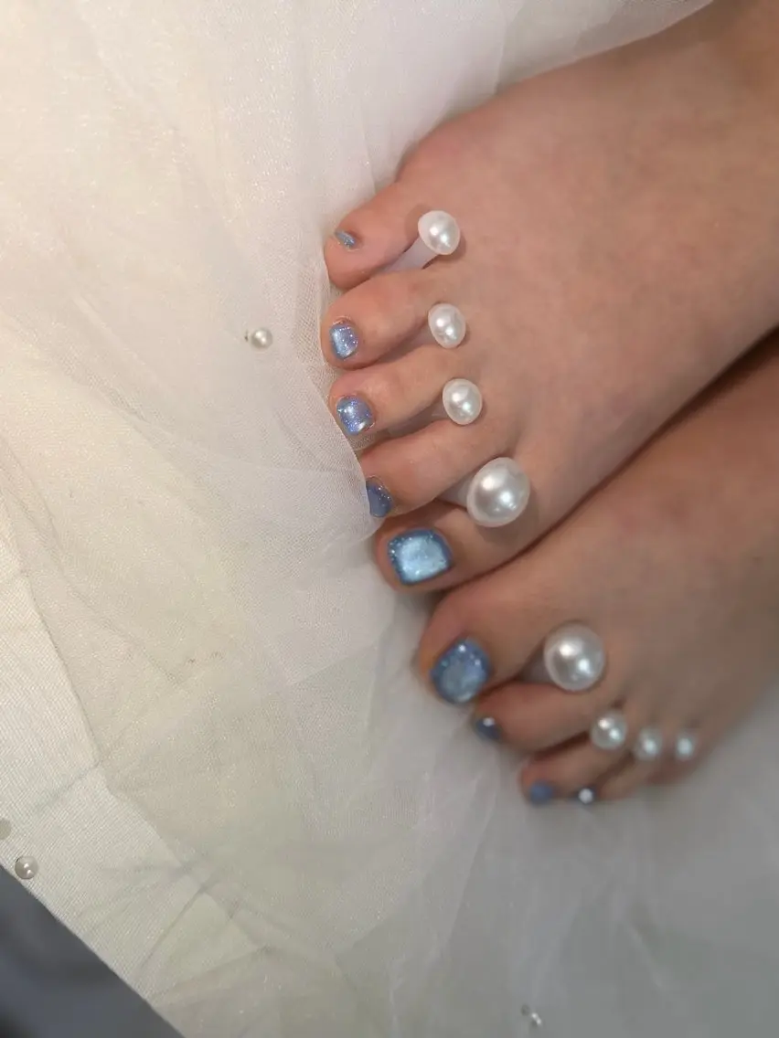 ネイル フットネイル キラキラネイル マグネットネイル フットネイル ちゃ～み～nail ひよりのネイルデザイン