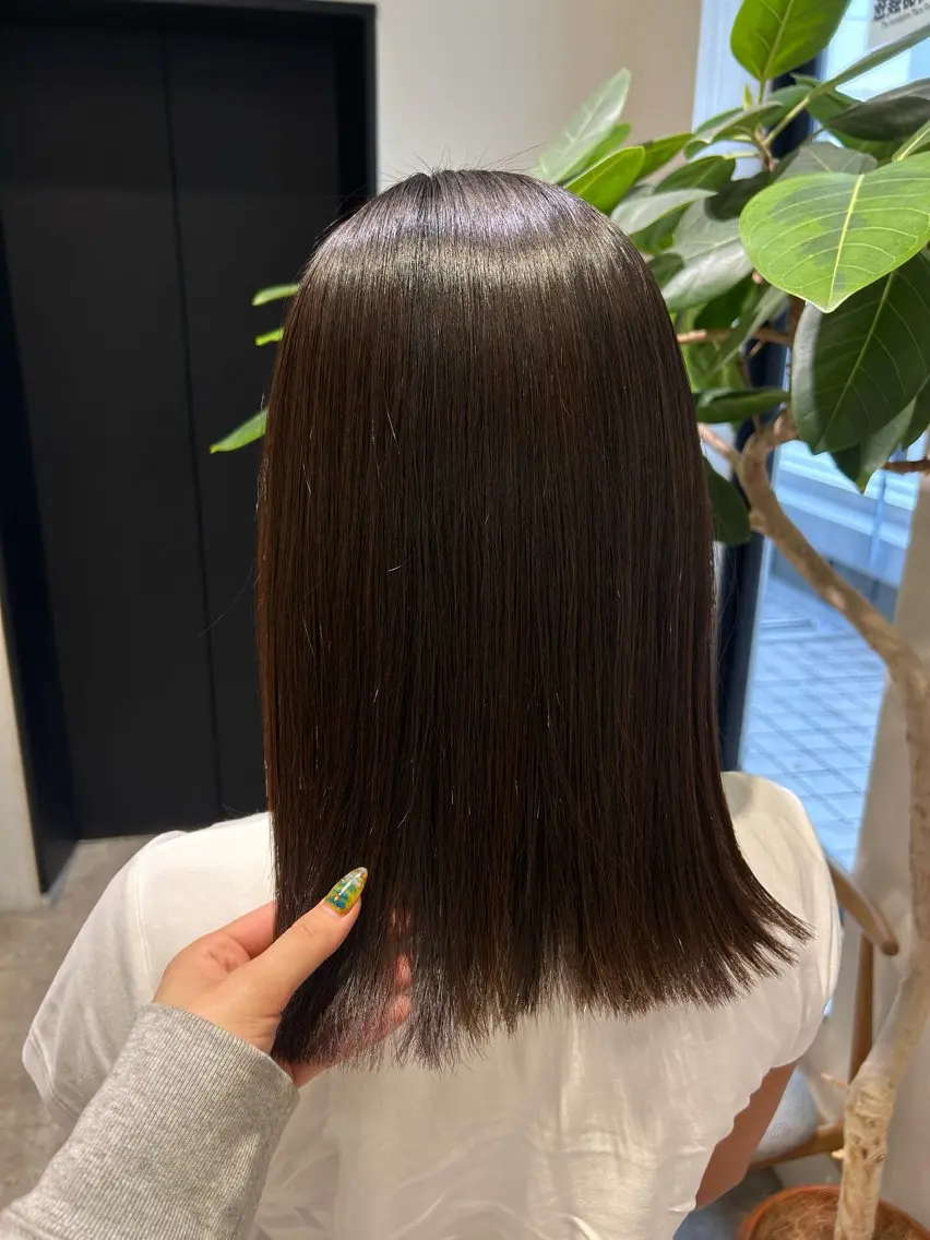 straight perm 美髪縮毛矯正の写真