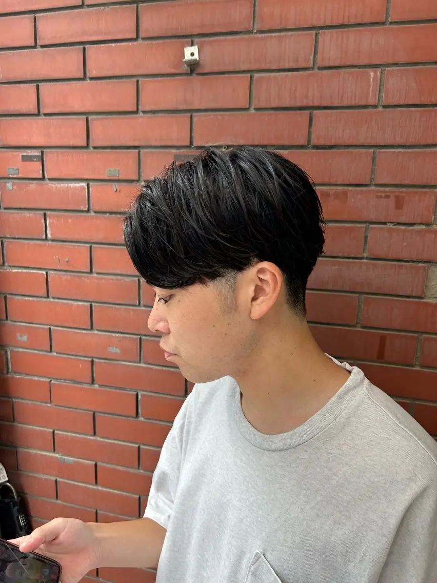 メンズ センターパート カット パーマ 【メンズパーマ特化】 🍏網中勇喜のヘアスタイル