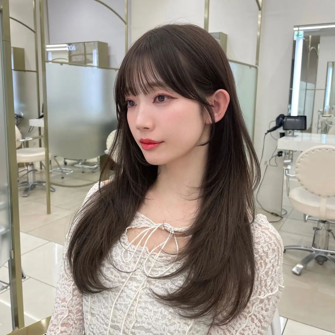 業界処理剤を使った髪に優しい高級透明感カラー💓の写真