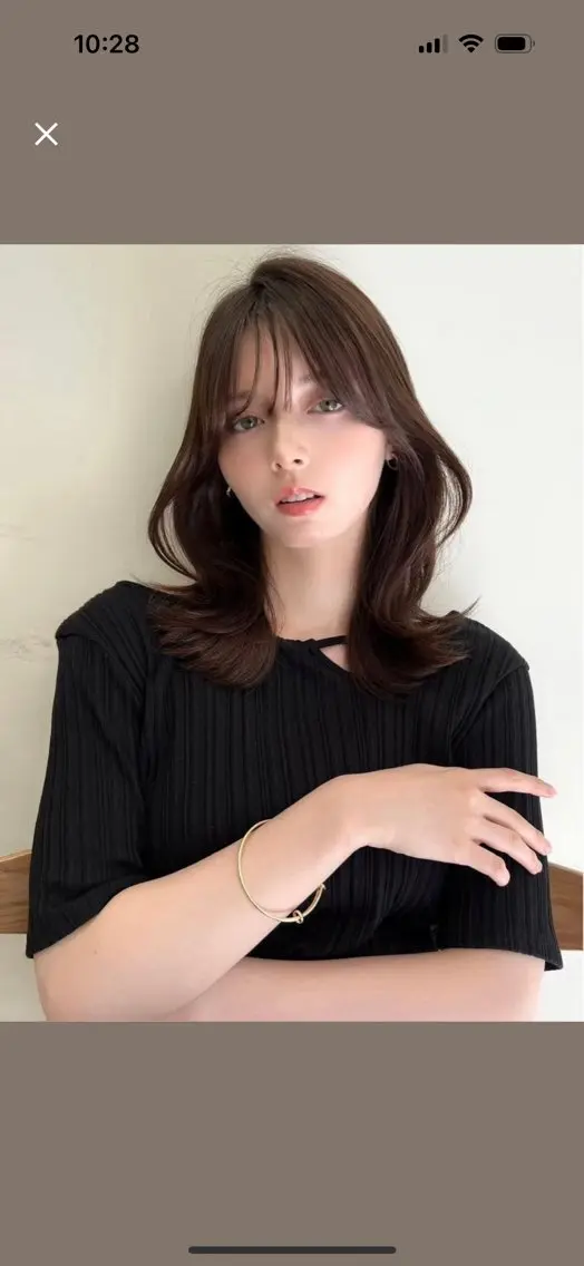 ミディアム 🎀 レイヤーカット カラー / 錦糸町のヘアスタイル