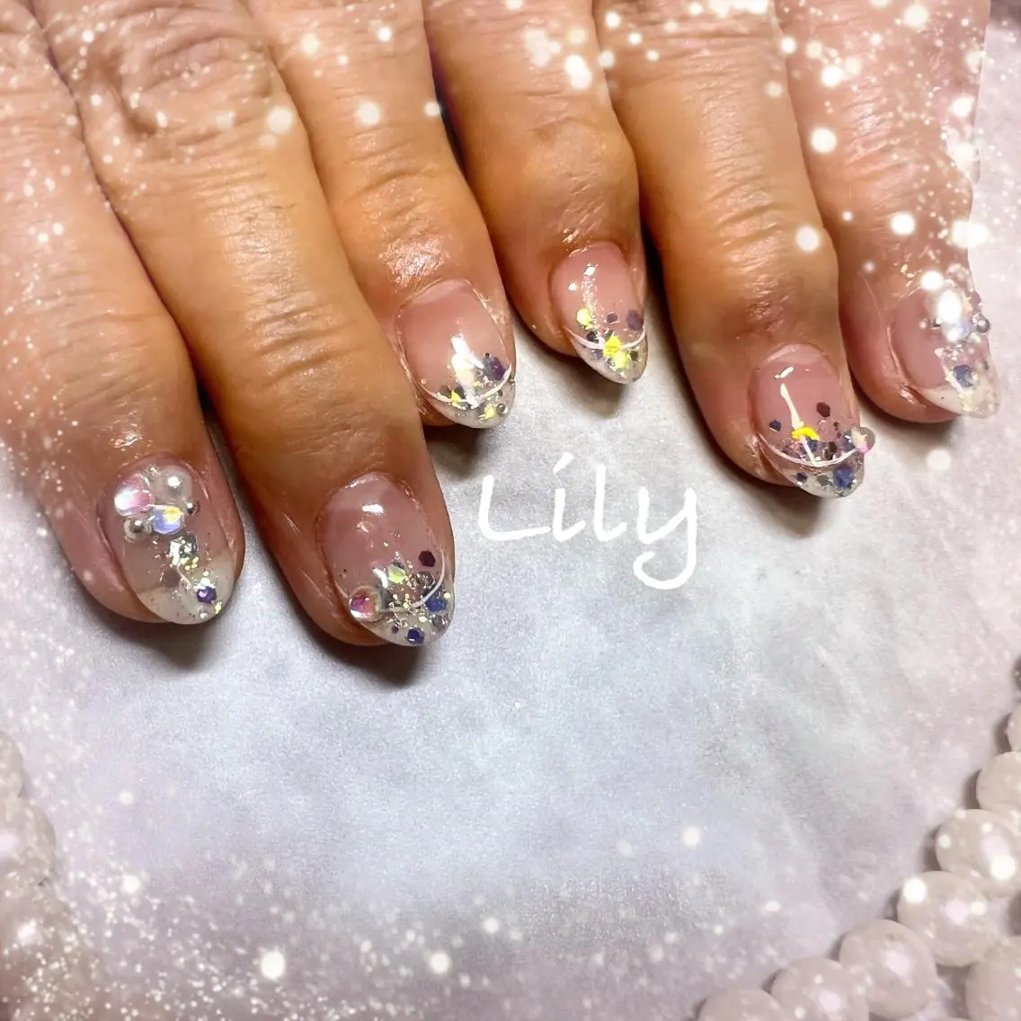 ネイル ハンドネイル Lily*nail 🌻Mii🌻のネイルデザイン