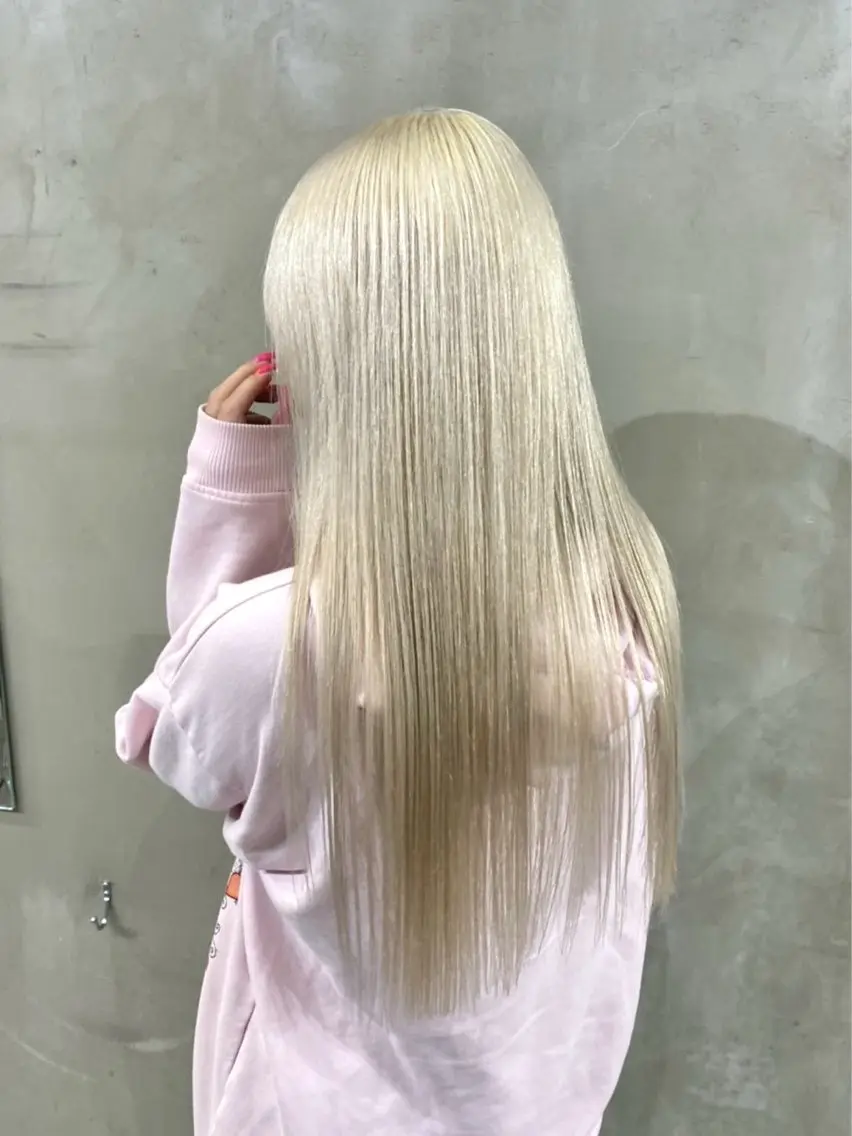 ロング ヘアカラー トリートメント ササキカズマ〻透明感 〻色落ち〻赤み消しのヘアスタイル