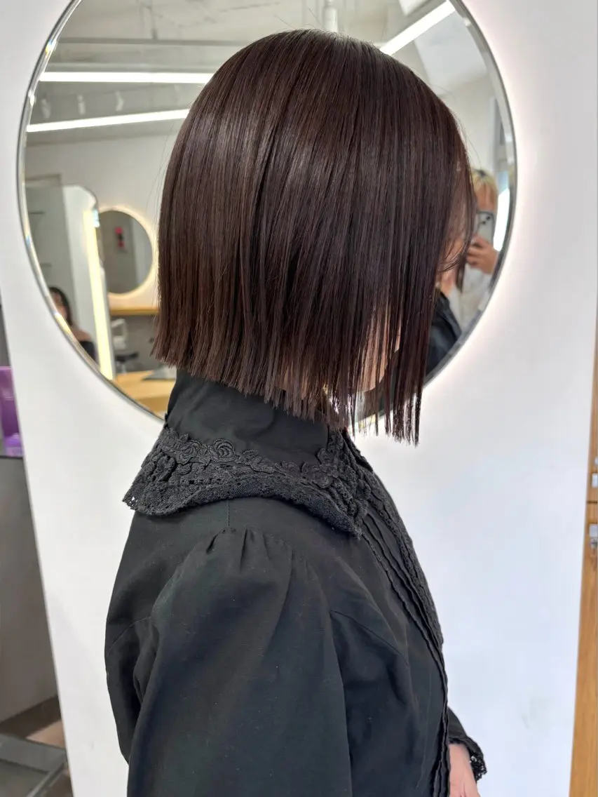 ショート ヘアカラー トリートメント ボブ/透明感カラー/ 似合わせ🌿高田知那のヘアスタイル