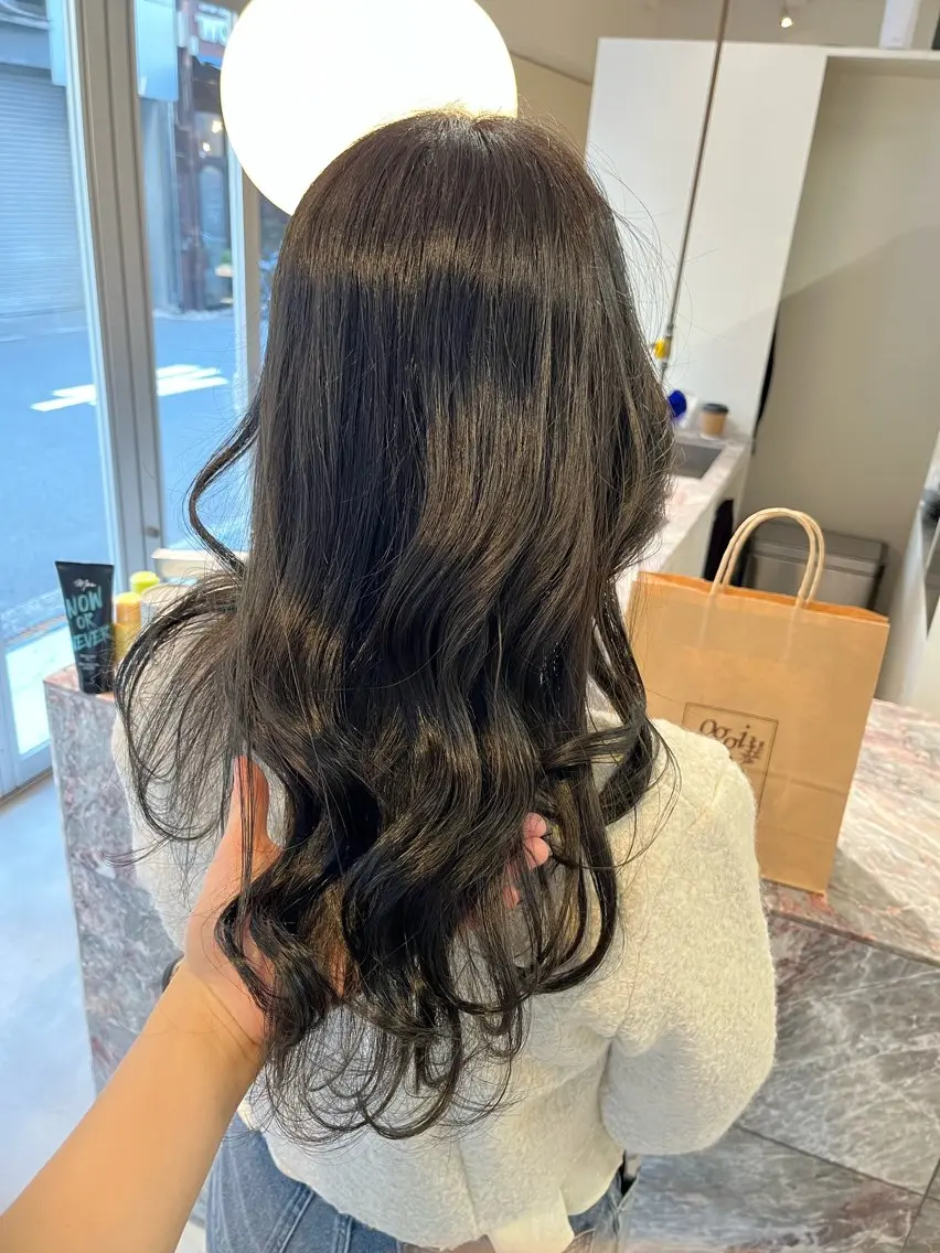 ロング カラー カット ヘアカラー トリートメント 池田 寿子のヘアスタイル