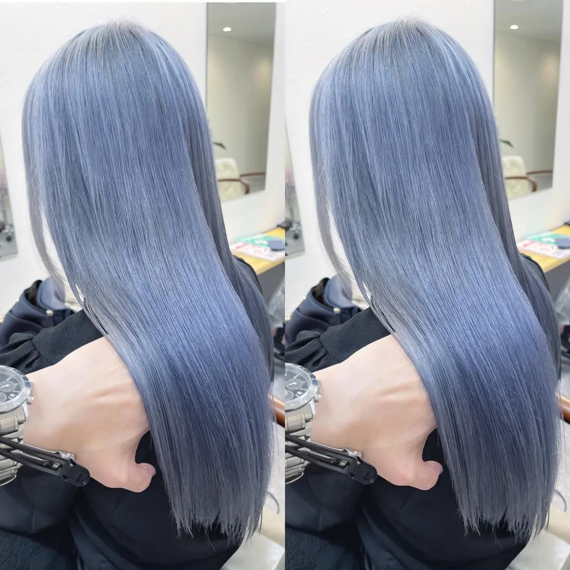 ロング 髪質改善 トリートメント カット ヘアカラー 縮毛矯正 トリートメント H (エイチ) 烏丸御池店のヘアスタイル